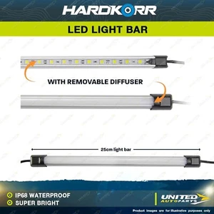 Hardkorr 25CM Super Bright LED Light Bar with Diffuser IP68 Waterproof Camping - Picture 1 of 2