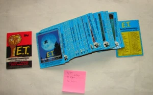 Topps ET the Extra terrestrial movie sci fi 80's Trading cards set 1-88 322 - Picture 1 of 4