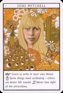 Joni Mitchell, Oversized Pop Rock Tarot Trading Card 2019 Mint