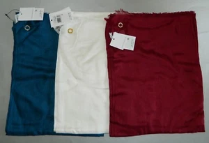 Calvin Klein Oversized Modal Cashmere Blend Scarf & Wrap in One White Red Blue - Picture 1 of 1