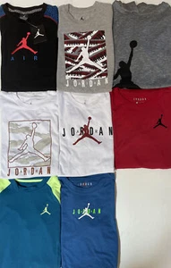 NIKE AIR JORDAN Boys Cotton or DRI-FIT Hooded & Long Sleeve Tops; Sizs 4-7,S,M,L - Picture 1 of 15