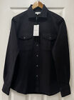 Bnwt Reiss Martin Button Up Stone Heavy Overshirt Rrp 118 Size Small