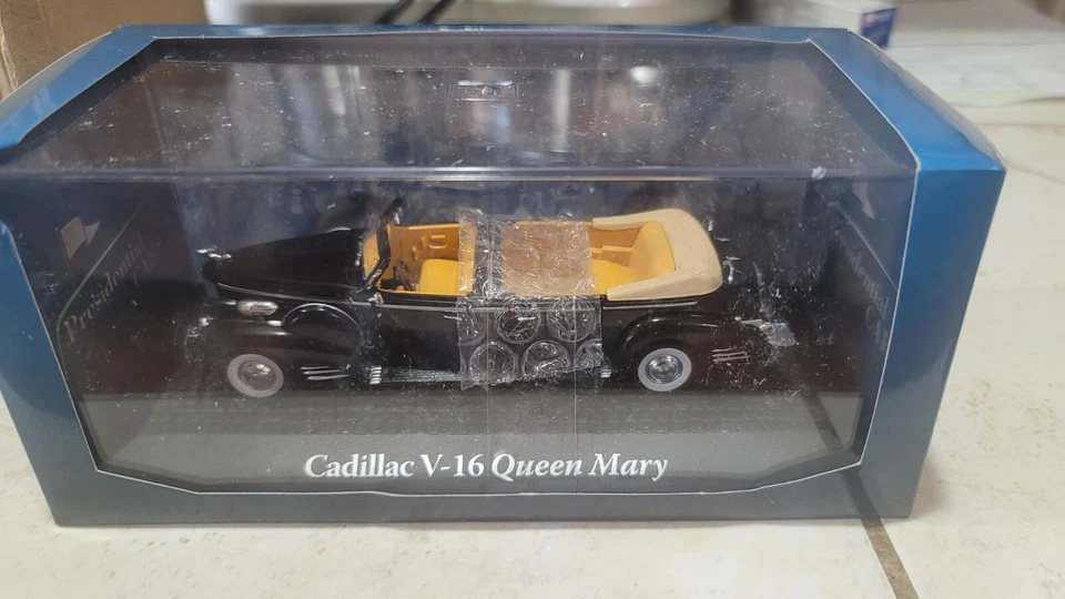 Atlas Editions 1/43 Scale 2 696 612 - Cadillac V-16 Queen Mary - Black