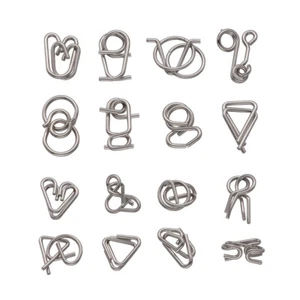 2 Sets Ringspielzeug Gehirn-Puzzle-Schnalle Intelligenzrätsel Klingeln Kind - Photo 1/12