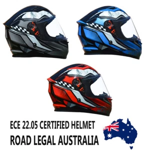 Go Karting Helmet Youth Kids Full Face Motorcycle Helmet Australian Approved NEW - Picture 1 of 14
