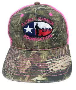 Patriot Warrior Texas Damen Ballkappe Veteran tarnfarben Netz rosa Mütze 2015 Riemen Rücken - Bild 1 von 7