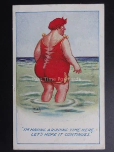 T.A. Postal de cómic: Gran dama estoy teniendo un tiempo de desgarro aquí... c1921 - Imagen 1 de 2