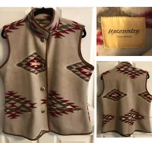 Damen Southwestern Fleece Weste Gr. L/XL Upcountry von Du Monde Azteken Western - Bild 1 von 14