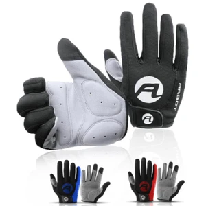 Bicycle Full Finger Gloves Touchscreen Breathable Gloves for Motorcycle Bike US - Picture 1 of 20