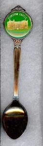 #116) SILVER PLATED TEA SPOON - ELVASTON CASTLE COUNTRY PARK 200 ACRES WOODLAND - Foto 1 di 2