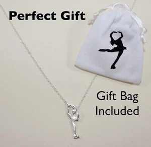 CRS Cross Ice Skating Bielmann Pendant Necklace Gift Figure Skater Silver - Picture 1 of 4