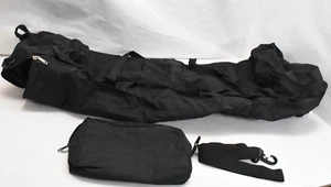 Foldaway Packable Duffel Bag Black Extra Large w/ Storage Bag & Shoulder Strap - Picture 1 of 12