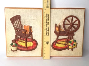  Vintage Ceramic Plaques Wall Mounted Made In Japan - Picture 1 of 4