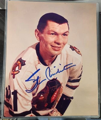 Foto autografiada de Stan Mikita 8x10 Chicago Blackhawks certificado de autenticidad de la corte Foto 1 de 4