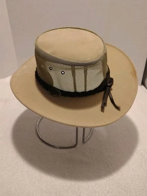 Chapéu Australiano Vintage JACARU ~ Estilo HORIZON ~ Tamanho Adulto MÉDIO ~ Usado - Imagem 1 de 4