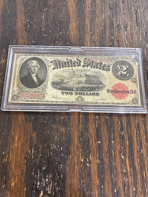 $2 1917 Large Legal Tender Note “Bracelet Back”  - Image 1 of 4