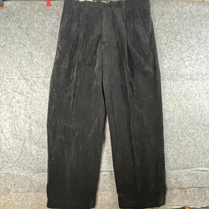 NWT Stacy Adams Mens 40x34 Wide Leg Velvet Pants Slacks Pleated Baggy Y2K Retro - Picture 1 of 9