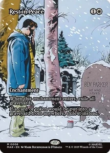 Rest in Peace BORDERLESS - 0006 - Mythic - Marvel's Spider-Man MAR MTG - Picture 1 of 1