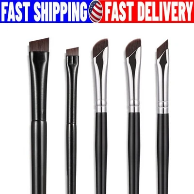 5Pcs Eyeliner Brushes Fine Angled Eye Liner Ultra thin Precision Makeup Brushes - Image 1 of 4