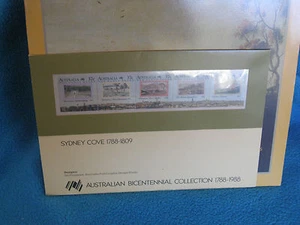 Sydney Cove 1788-1809: Patrimonio de Australia en Estampillas SELLOS + Folleto 1988 MELB - Imagen 1 de 1