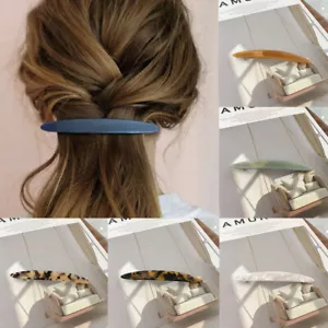 Clips para el cabello grandes barritas elegantes perlas de caramelo leopardo barras francesas - Imagen 1 de 21