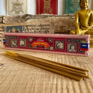 Satya Super Hit Magic Monk Incense sticks 1 x 15gm/3 x 15gm/12x15gm Boxes - Picture 1 of 3