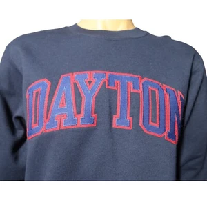 Dayton University Flyers Blue Crewneck Sweatshirt Size S VTG 90's Y2K OH - Picture 1 of 5
