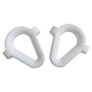 ISURE MARINE 2Pcs 12MM Boat White Nylon Braided Anchor Line Rope Thimble Eye - Picture 1 of 4