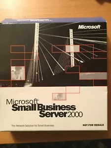 Authentic Microsoft Small Business Server 2000 NFR. 6CDs +Keys. Never Used - Picture 1 of 2