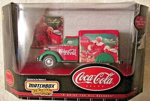 Streichholzschachtel Sammlerstücke Coca Cola 1937 Dodge Airflow Weihnachts-LKW Druckguss Neu im Karton - Bild 1 von 2