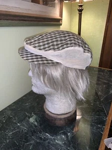 Vtg Men’s 30s-40s Mesh Light Weight Plaid Vented Golf CAP HAT 7 1/8 Penny’s - Picture 1 of 11