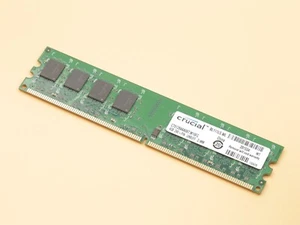 Crucial PC2-5300U 4GB UDIMM 667MHz DDR2 Non-ECC Desktop Arbeitsspeicher CT51264AA667 - Bild 1 von 3