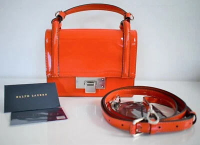 $1690 RALPH LAUREN 系列 Clementine PATENT 皮革迷你 HINGE-LOCK 包 — 第 1/4 张图片