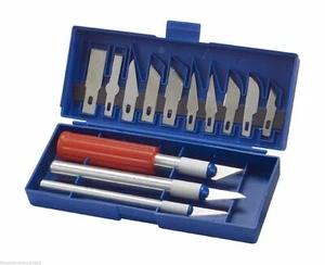 16pc Fruit food Carving Razor Knife Set w/Blades (Exacto Blades fits knife)  - Picture 1 of 1