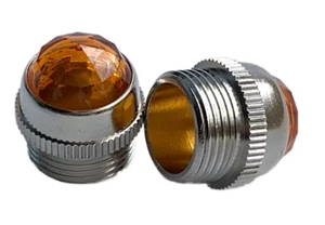 X1 BOUTON JEWEL AMBRE FENDER POUR AMPLI TYPE FENDER / X1 AMBER LAMP JEWEL AMP - Foto 1 di 2