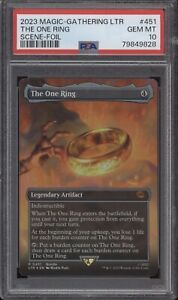 THE ONE RING PSA 10 2023 MAGIC THE GATHERING LORD OF THE RINGS FOIL SCENE 9828