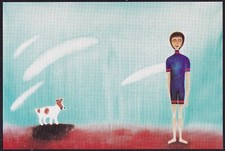 V06378 Australia Avant Card #6378 2002 Boy And His Dog Jiri Tibor Novak postcard