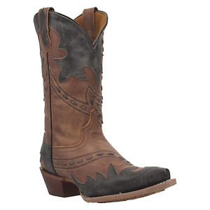 Laredo Men's Porter Tan & Black Snip Toe Boots 68408