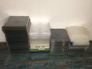 77 leere CD Hüllen diverse Modelle & Farben Jewel Case & Slim Case + 5 DVD Hülle - Bild 1 von 7