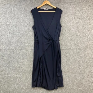 Saba Dress Womens 12 Blue Sleeveless V-Neck Belt Business Event 45929 - Picture 1 of 12