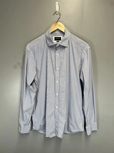 Eden Park Paris Mens Shirt 16.5 XL Striped Cotton Elastane Stretch Regular - Picture 1 of 12
