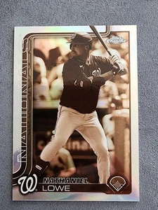 2025 Topps Chrome Nathaniel Lowe #49 Sepia Refractor - Picture 1 of 2
