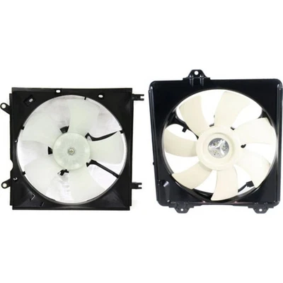Radiator Cooling Fan w/ A/C Condenser Fan For 2001-2005 Toyota RAV4 Left & Right — 第 1/3 张图片