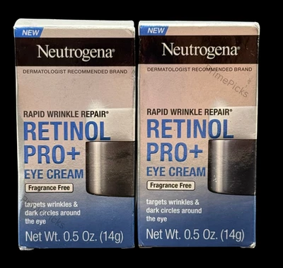 👀Lote de 2 crema para ojos Neutrogena Retinol Pro+ 0,5 oz cada una sin fragancia Foto 1 de 4