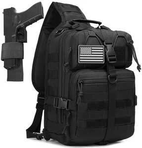Mochila Militar Tactica Cruzada Impermeable Bandolera Bolso de Viaje Para Hombre - Picture 1 of 6