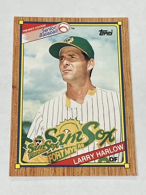 1989 Topps Senior League Baseball #103 - Larry Harlow - Fort Myers Sun Sox - Image 1 of 2