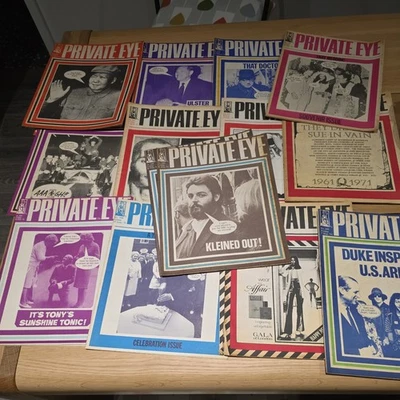 16  X ISSUES PRIVATE EYE MAGAZINE 1971 - Image 1 of 4