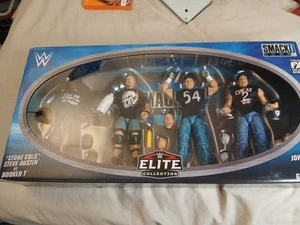 WWE Elite Collection Smack Down Figure Set Of 4 John Cena Stone Cold NEW - Picture 1 of 8