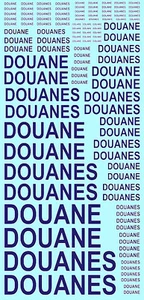 Douanes bleu Französischer Zoll in blau blue 1:32 Decal Abziehbild - Bild 1 von 1
