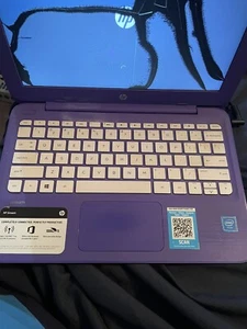 HP Stream 11-y010nr 11.6" (32GB, Intel Celeron N, 1.60GHz, 4GB) Laptop - Aqua... - Afbeelding 1 van 3
